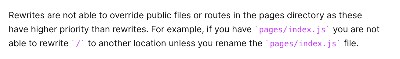 Nextjs rewrite documentation
